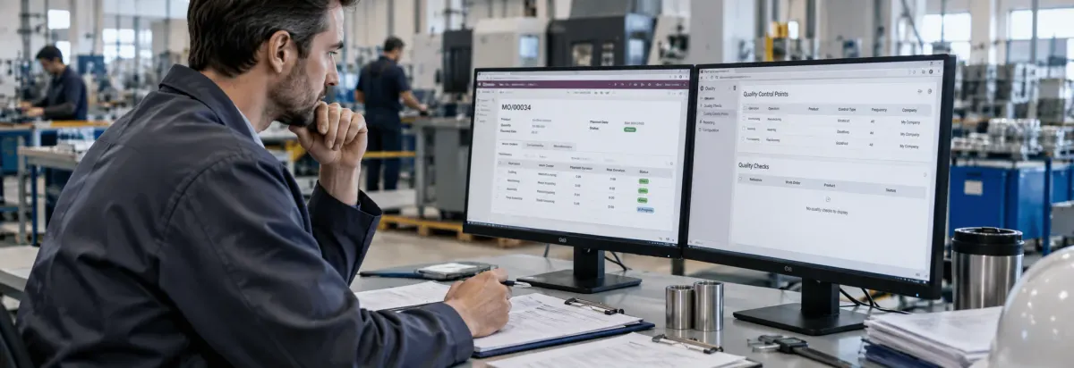 Why Is My Odoo Quality Check Not Appearing on a Manufacturing Order?