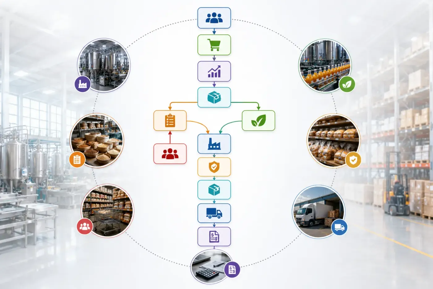 Odoo ERP configured for different food & beverage business models