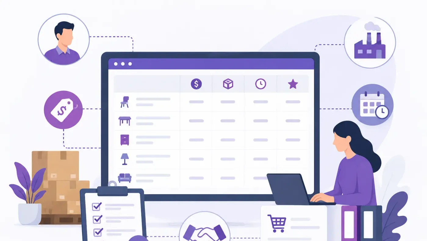 Odoo vendor management connected to the other Odoo applications in one database