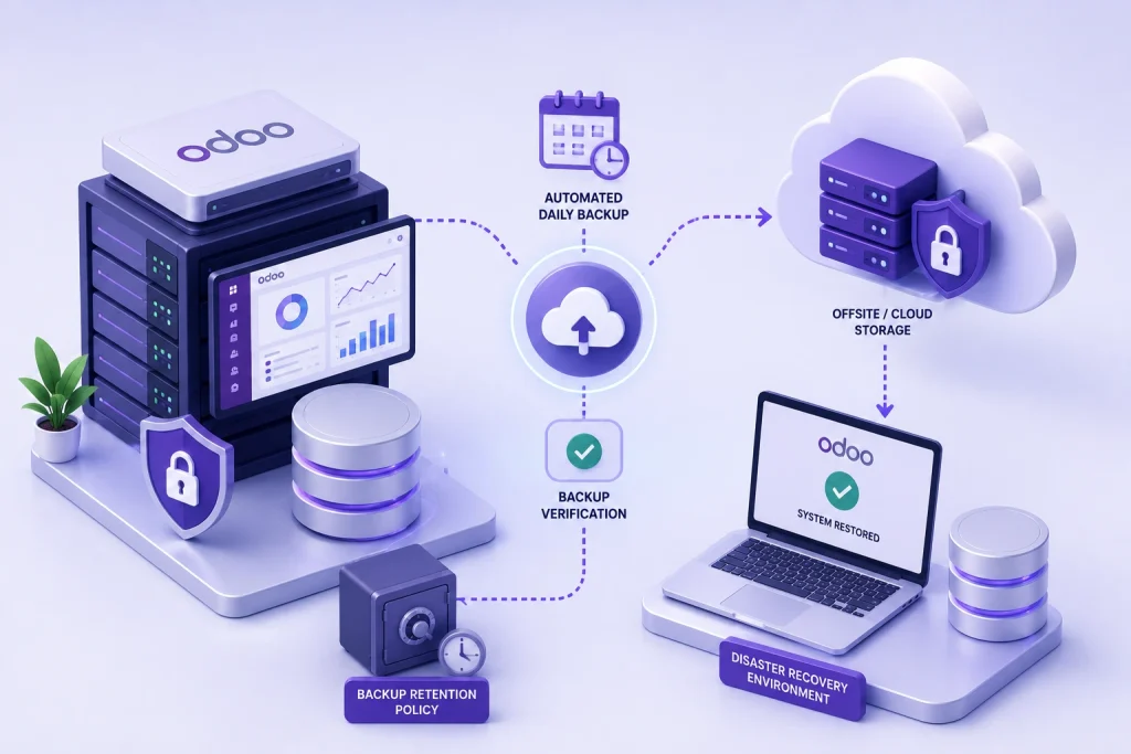 odoo hosting Auto backup
