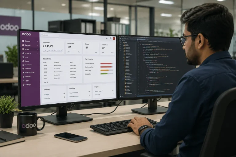 Odoo customization work in progress at Odoobots