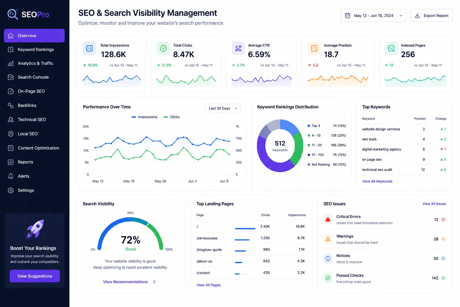 SEO & Search Visibility Management