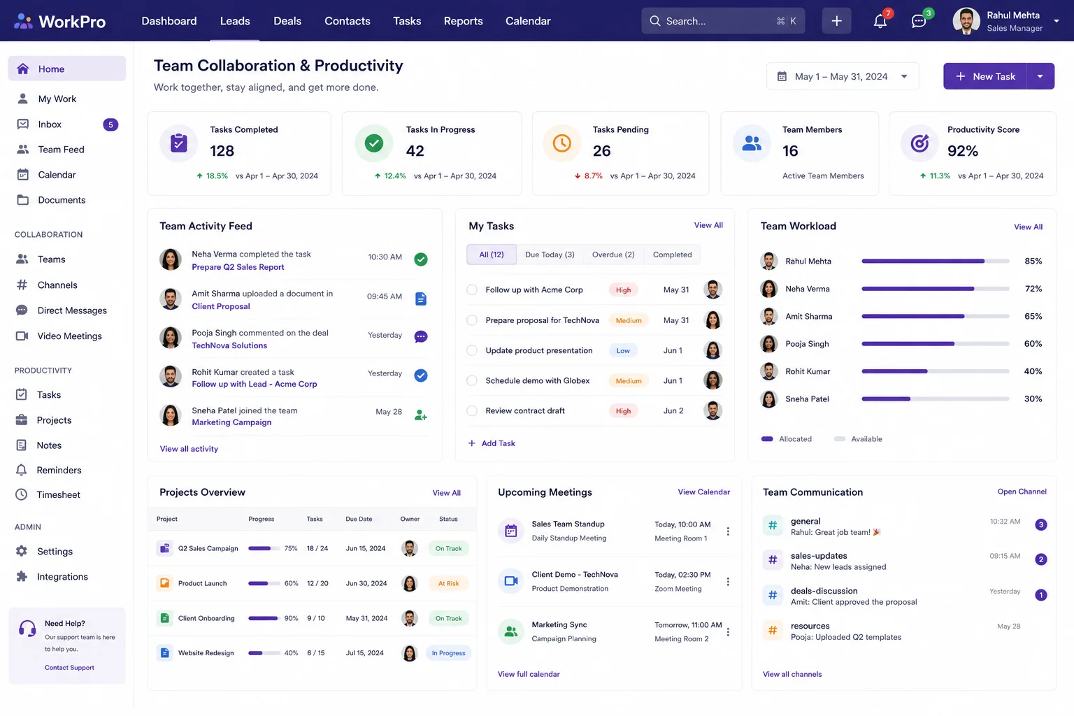 Team Collaboration & Productivity