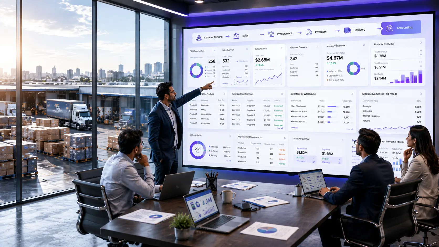 Odoo ERP for Trading