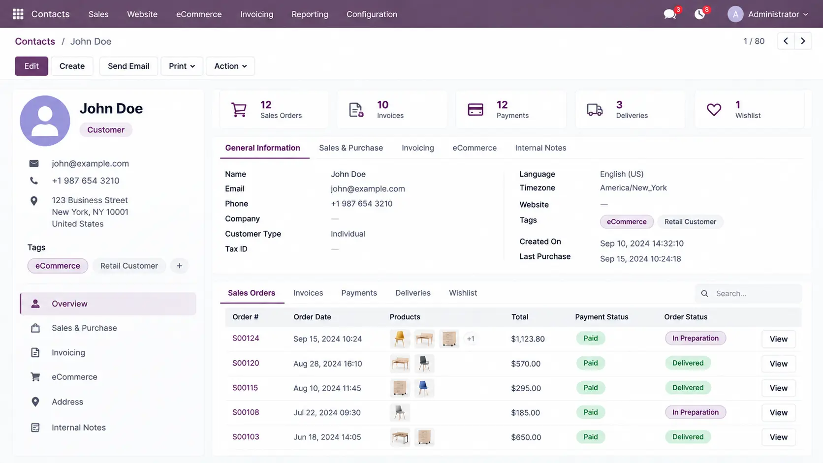 Odoo-Customer-Accounts-Purchase-History