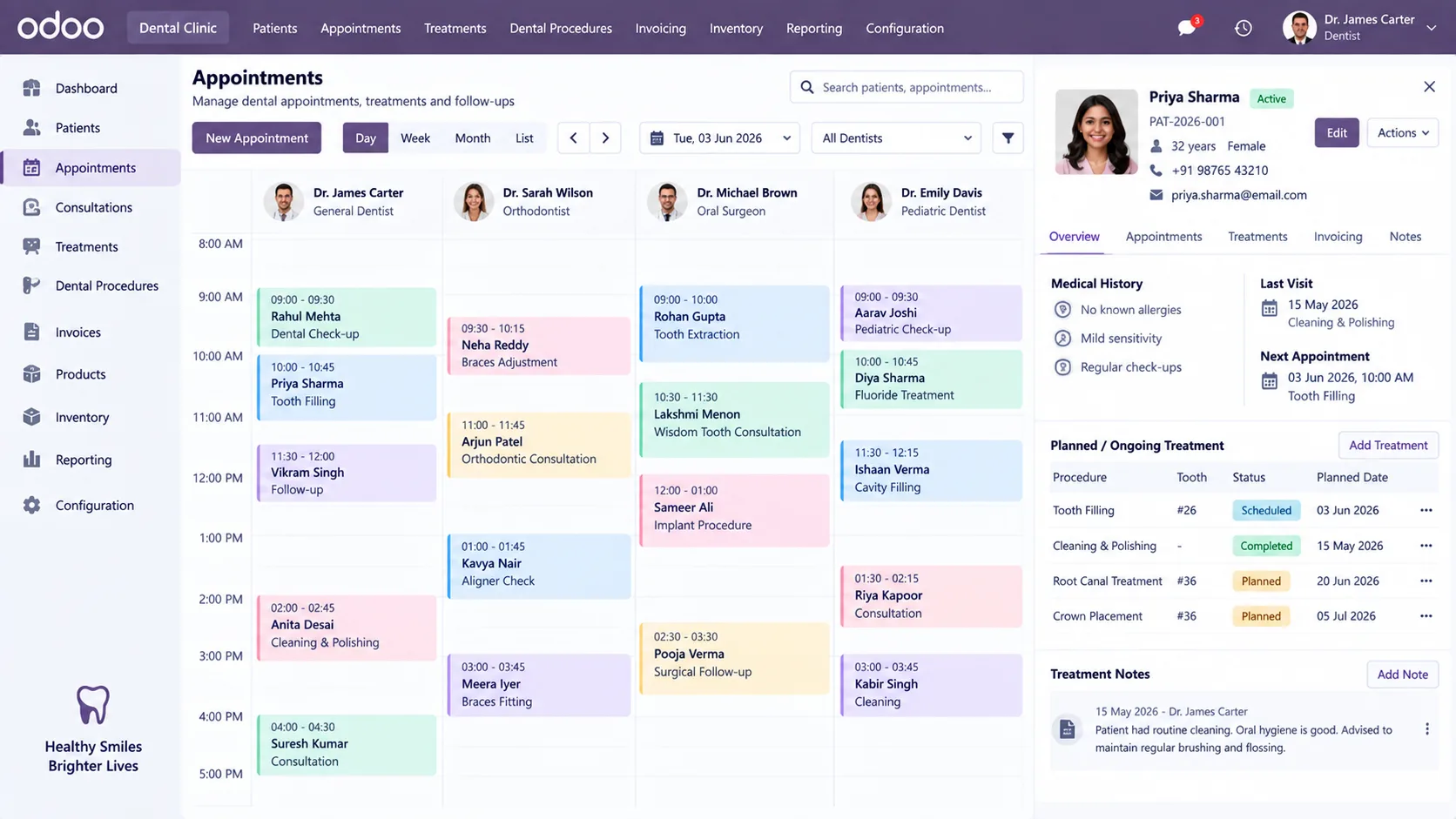 Odoo-Dental-Clinic-Management