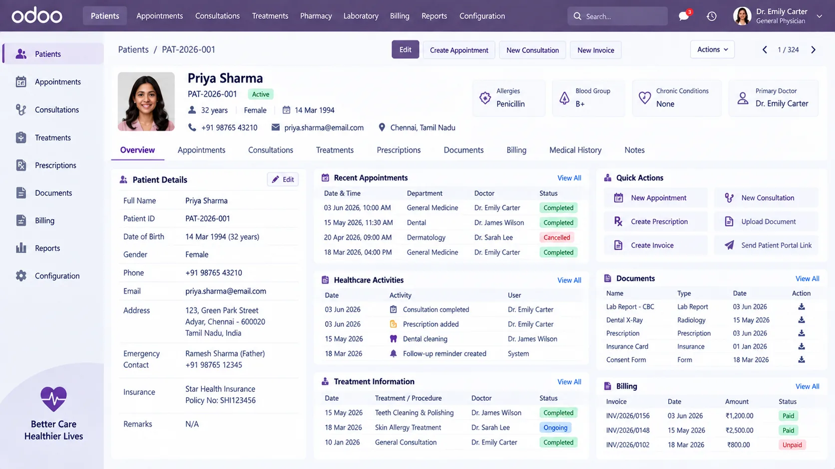 Odoo-Patient-Management