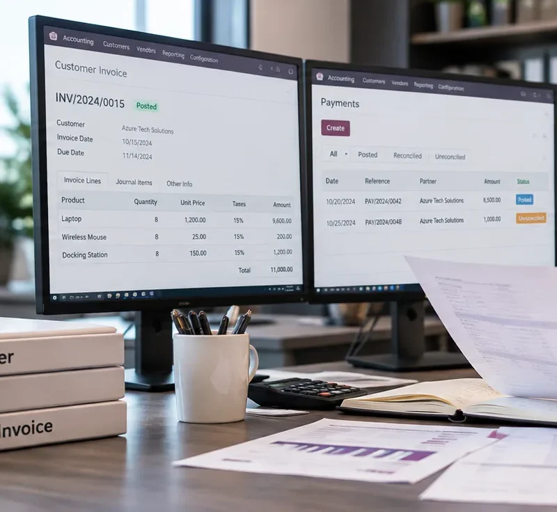 Odoo-Payment-Matching-Invoice