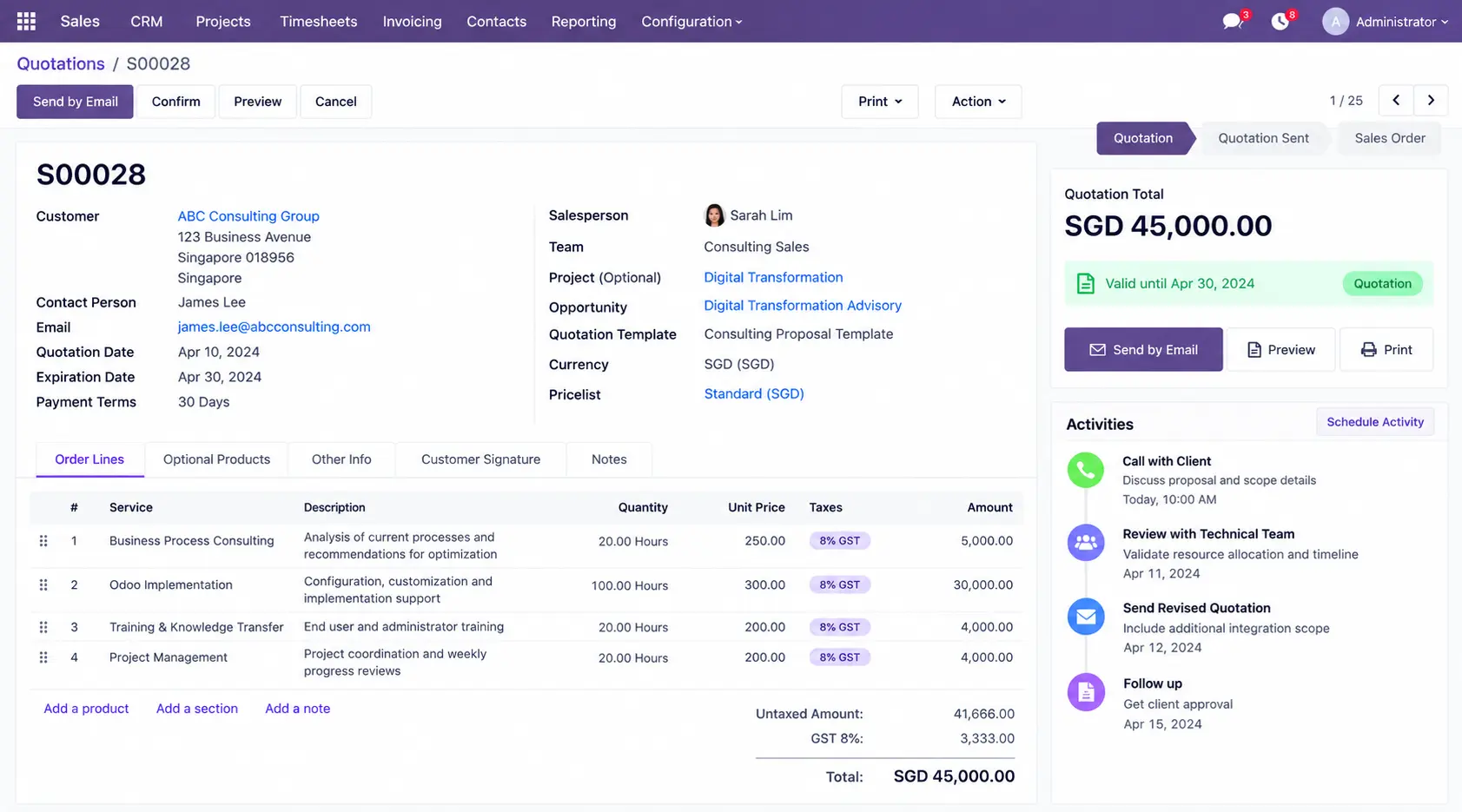 Odoo-Proposal-Quotation