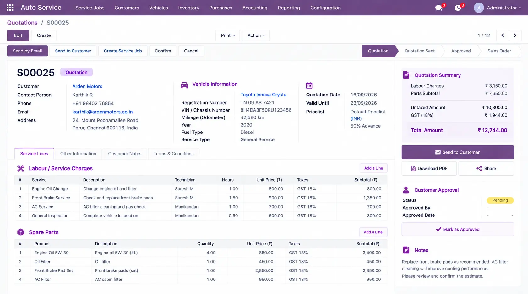 Odoo-Quotation-Service-Estimation
