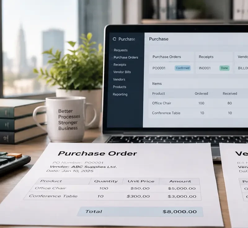 Odoo-Vendor-Bill-Match-Purchase-Order