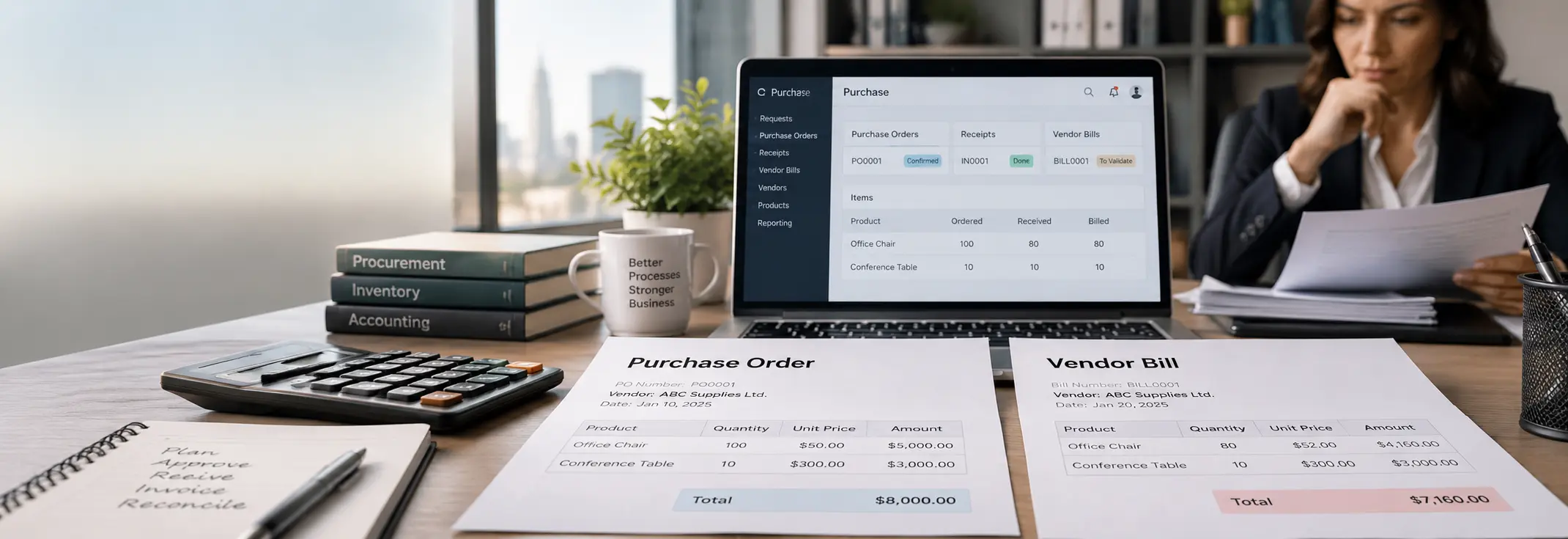 Why Doesn’t My Odoo Vendor Bill Match the Purchase Order?