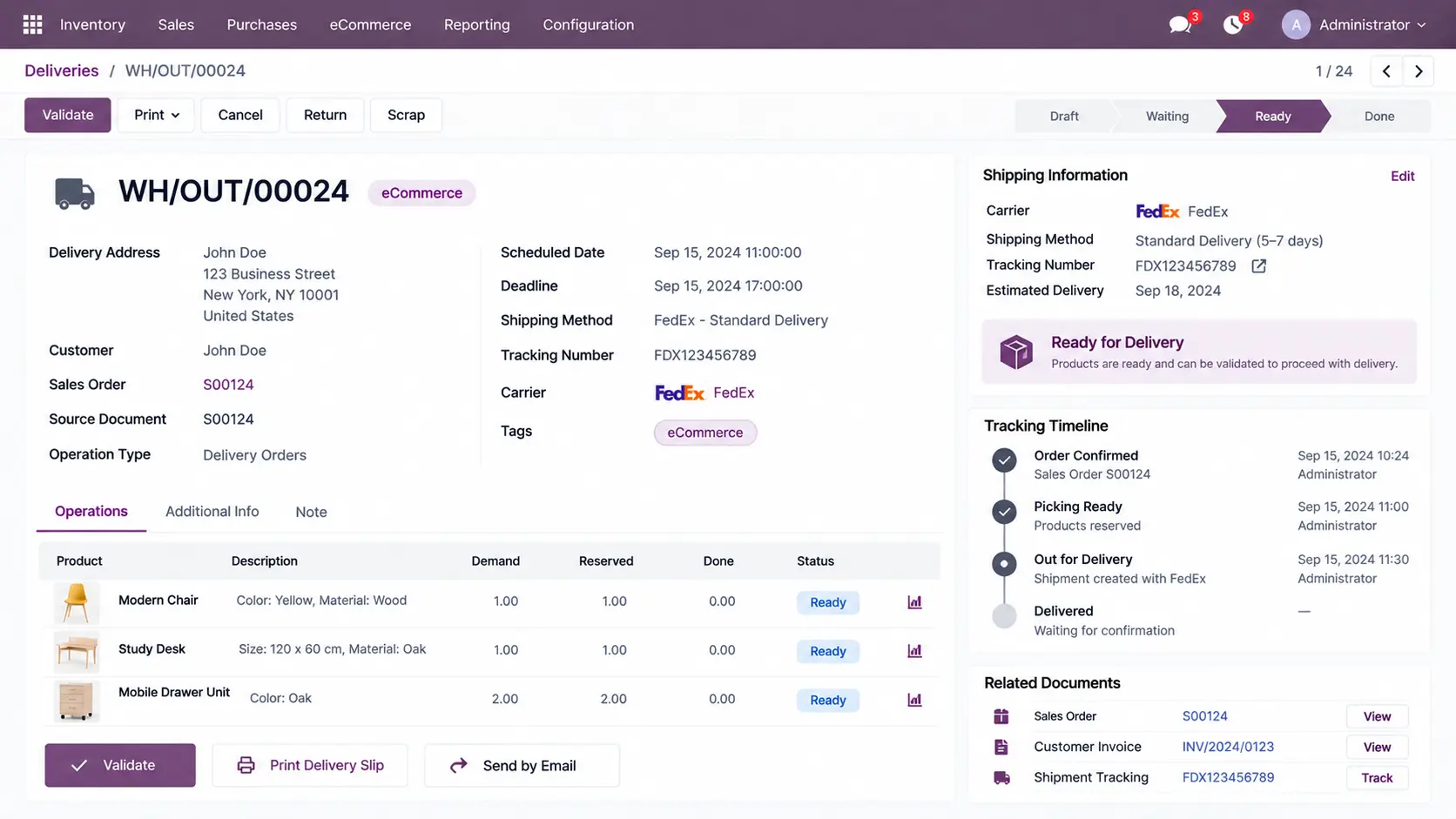Odoo-erp-Delivery-Shipping-Management