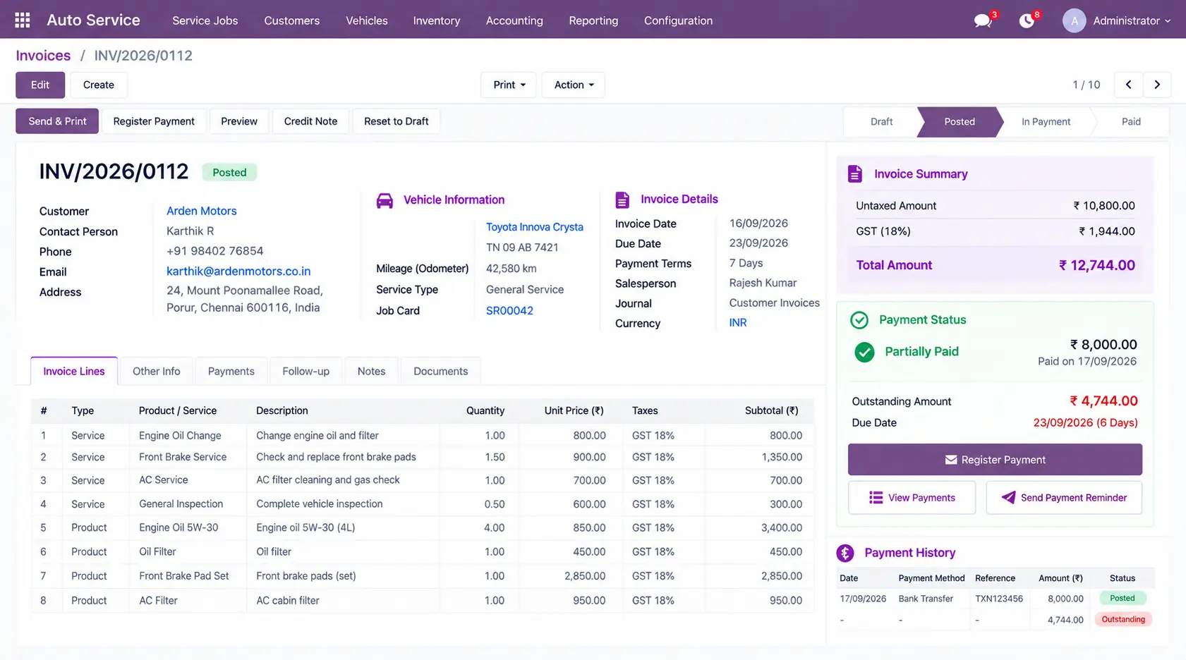 Odoo-erp-Invoice-Payment