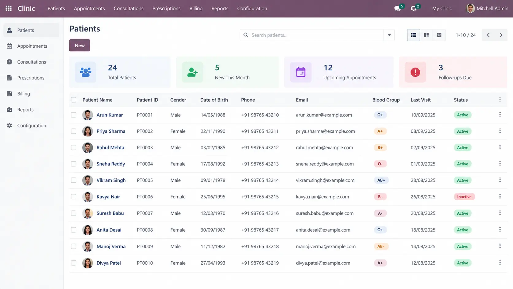 odoo-Patients