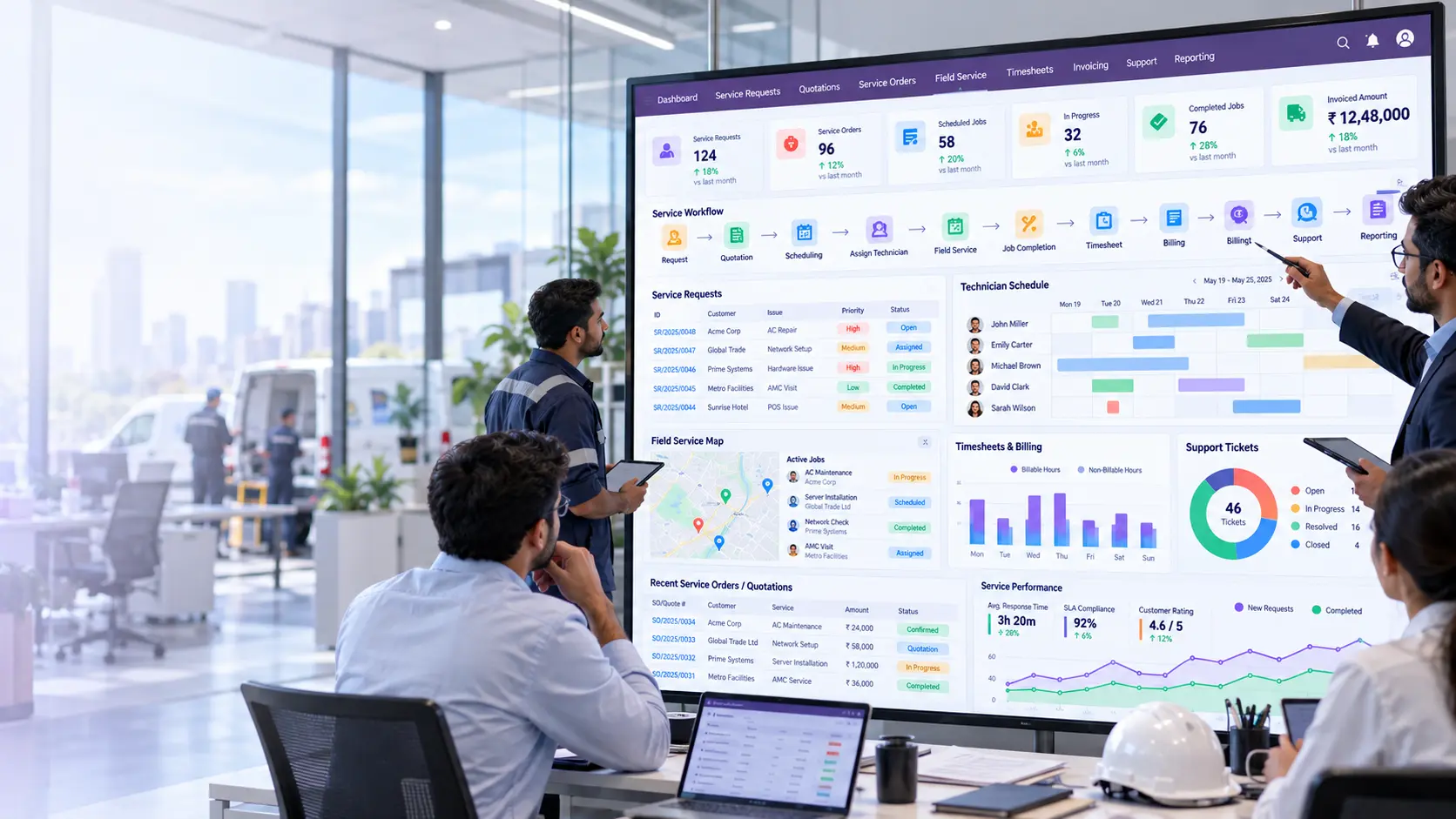 Odoo-Service-Management-System